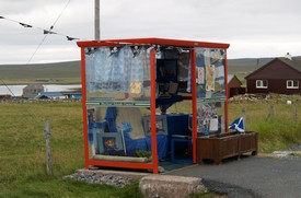 A typical bus stop on Unst!